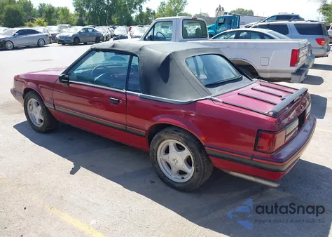 1991 Ford Mustang Lx из США, поврежденный, VIN 1FACP44E4MF154029